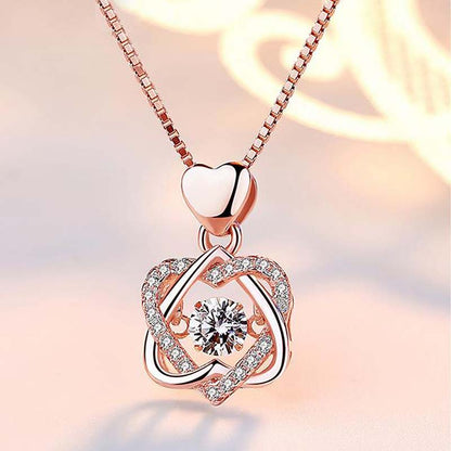 Heart Crystal Pendant Necklace