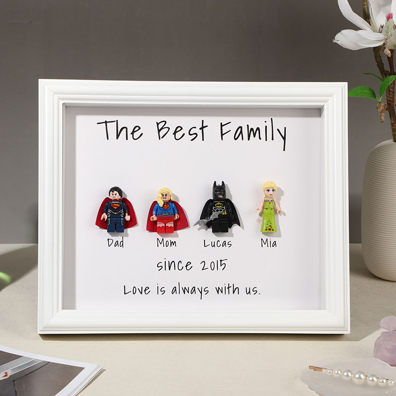 Lego Family Frame Personalized