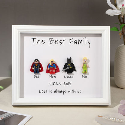 Lego Family Frame Personalized