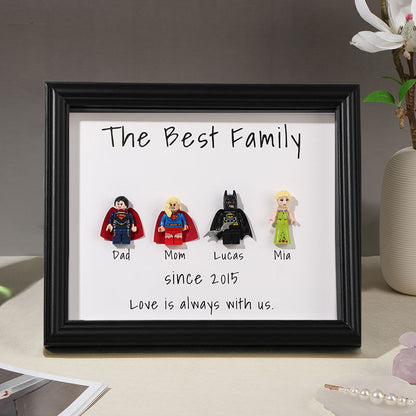 Lego Family Frame Personalized