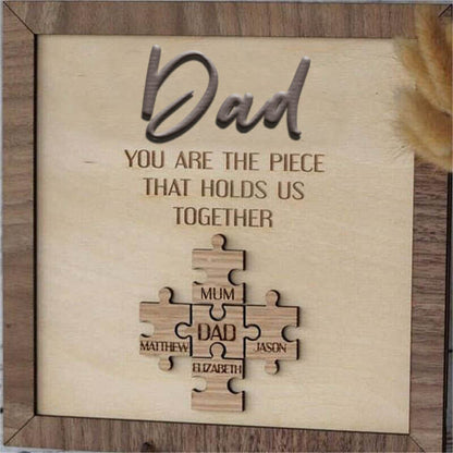 Family Puzzle Frame Personalized