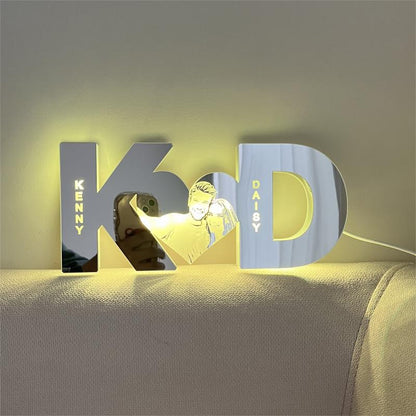 Couple LED Mirror Light Personalized