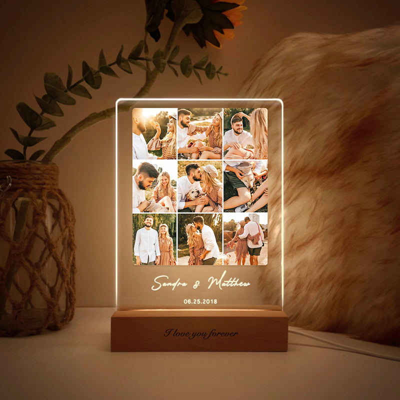 Acrylic Photo Lamp Personalized