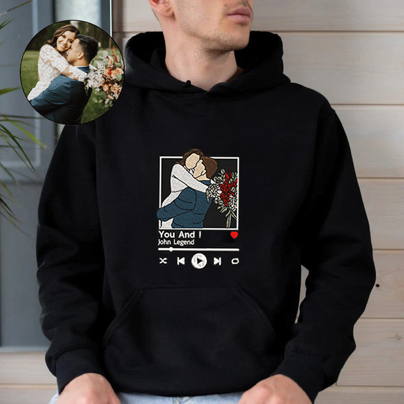 Couple Music Hoodie Personalized